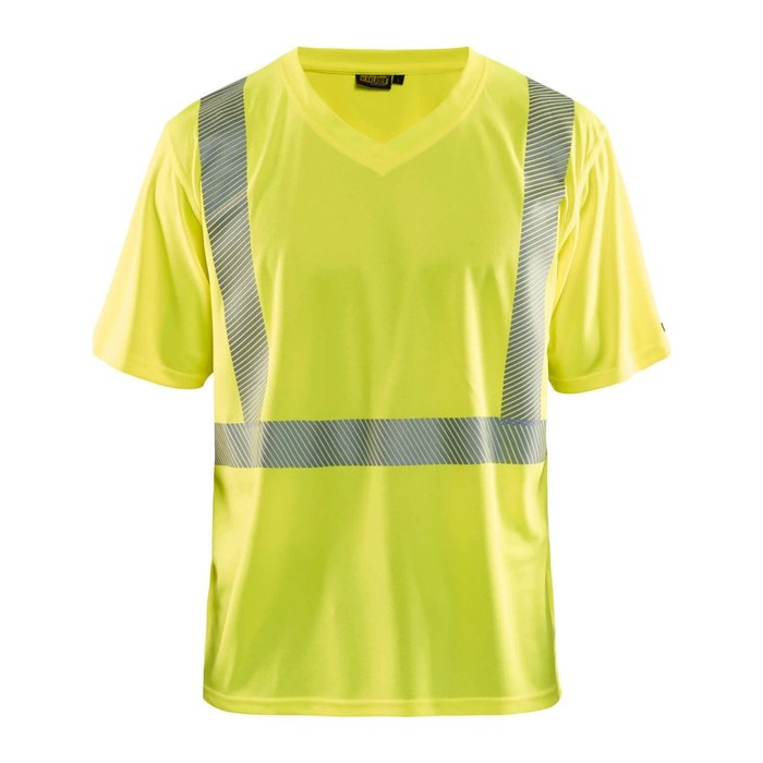 BLAKLÄDER® unisex Warnschutz Shirt 3386 gelb Größe XS, 1 St.