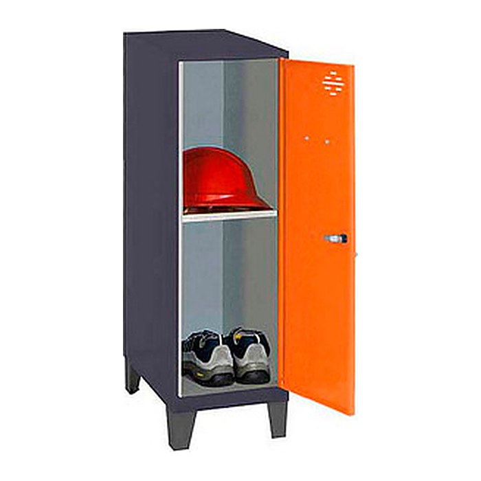 Simonrack Spind SIMONLOCKER DISM anthrazit, orange 8425437122101, 1 Schließfach 40,0 x 50,0 x 101,5 cm