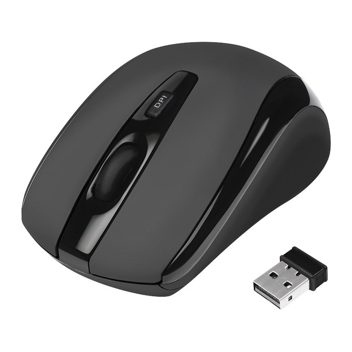 Logilink Maus mini Funk 2.4 GHz 800dpi optisch scroll black
