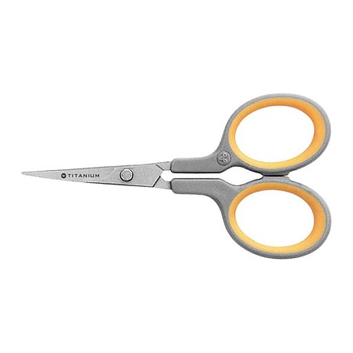 WESTCOTT Silhouettenschere TITANIUM Super grau-gelb 10,0 cm