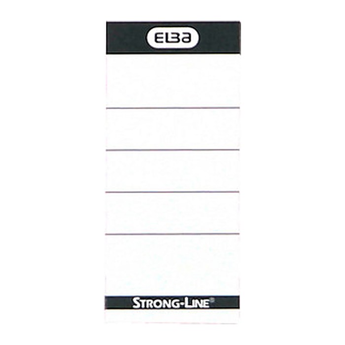 ELBA Einsteck-Rückenschilder weiß für 8,0 cm Rückenbreite, 10 St.