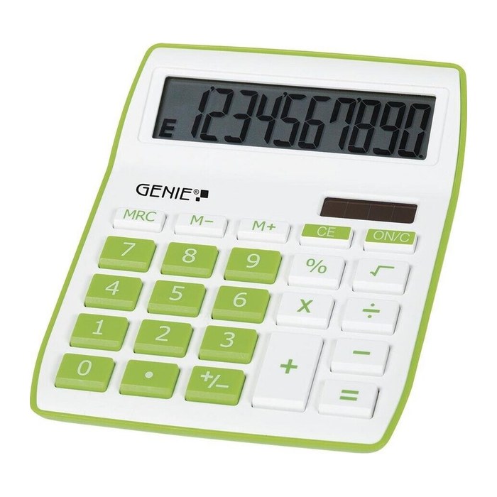 GENIE 840G Tischrechner weiß/grün