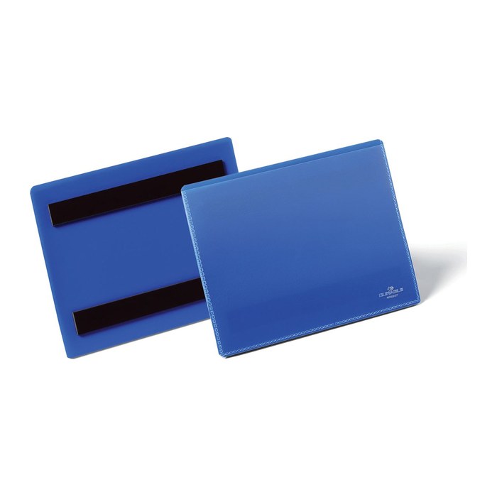 DURABLE Magnettaschen blau A6, 50 St.