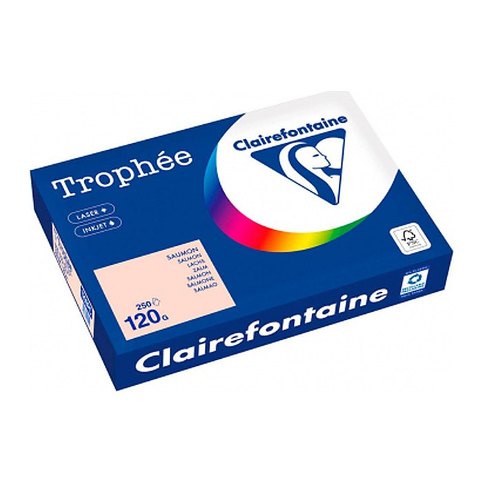 Clairefontaine Kopierpapier Trophée lachs DIN A4 120 g/qm 250 Blatt