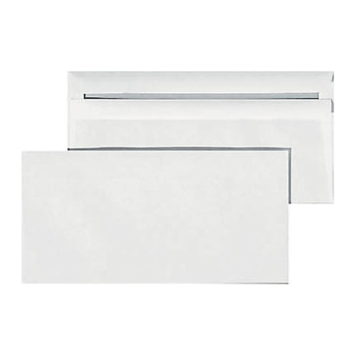 MAILmedia Briefumschläge DIN lang ohne Fenster weiß selbstklebend 1.000 St.