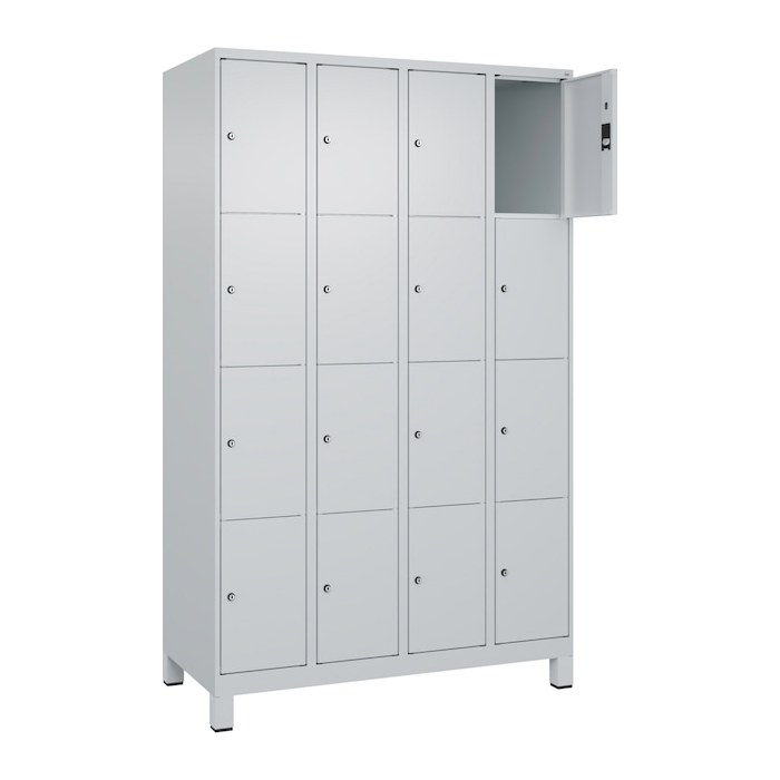 CP Schließfachschrank Classic Plus lichtgrau 080010-404 S10009, 16 Schließfächer 120,0 x 50,0 x 195,0 cm