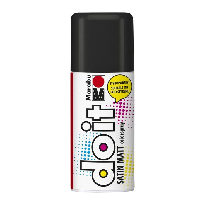 Marabu Do it Satin Matt Acrylspray Sprühfarbe schwarz 150,0 ml, 1 St.