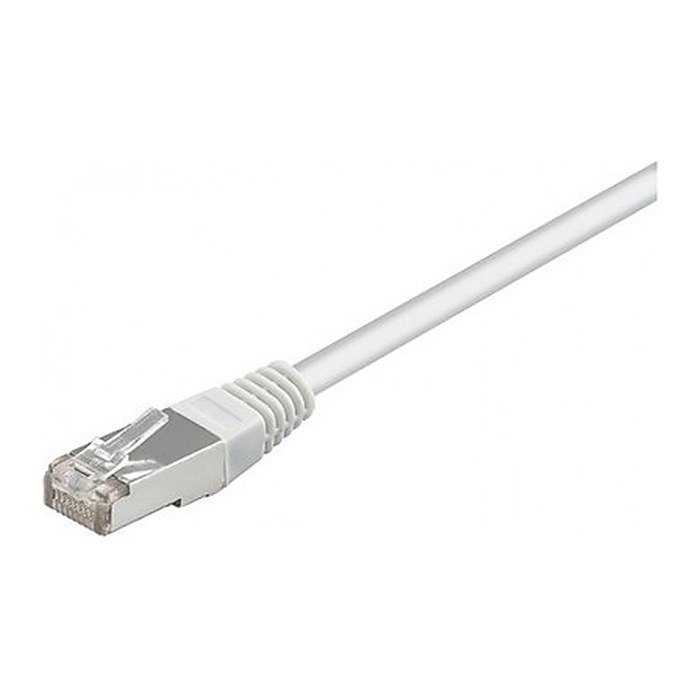 goobay RJ-45 Netzwerkkabel 10,0 m weiß bis zu 1,00 Gbit/Sek. bis zu 100 MHz, 1 St.