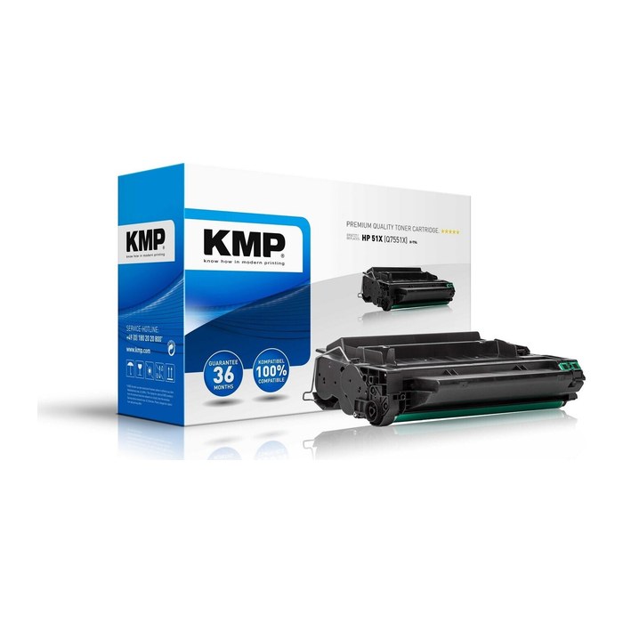 KMP H-T94  schwarz Toner kompatibel zu HP 51X (Q7551X)