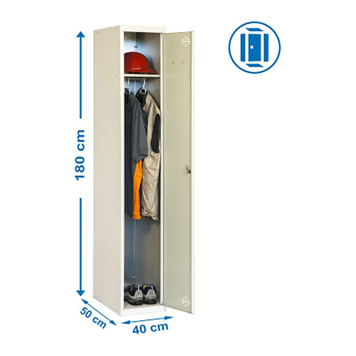 Simonrack Spind SIMONLOCKER DIY grau 8435104936214, 1 Schließfach 40,0 x 50,0 x 180,0 cm