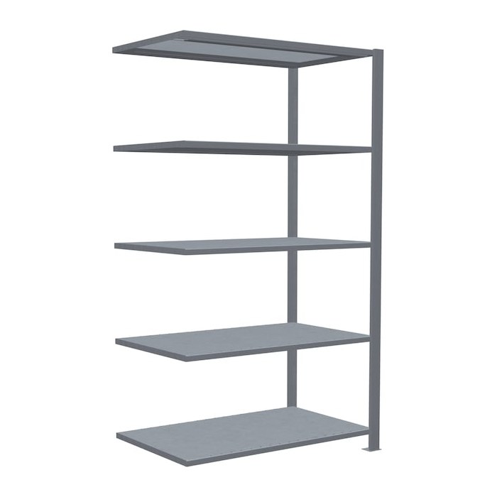SCHULTE Anbau-Schwerlastregal MULTIplus 150 17758 silber 100,0 x 60,0 x 180,0 cm