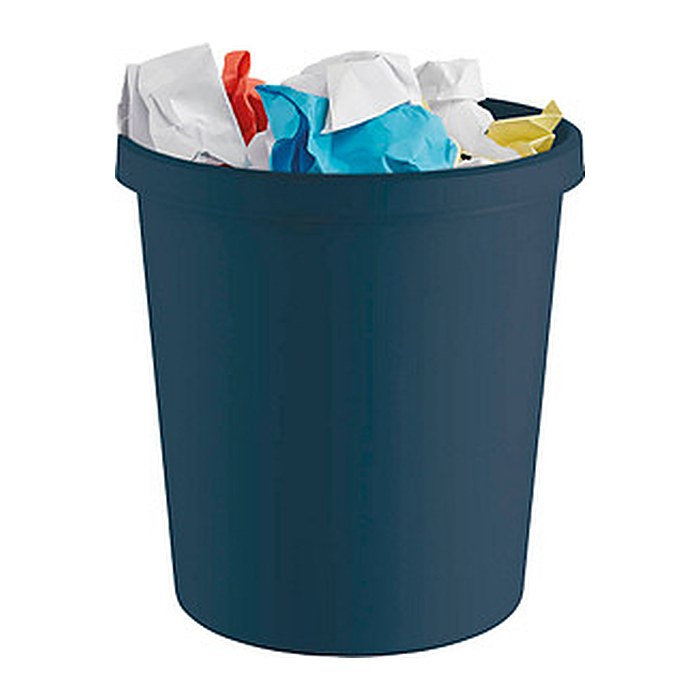 helit the green german Papierkorb 18,0 l blau, 1 St.