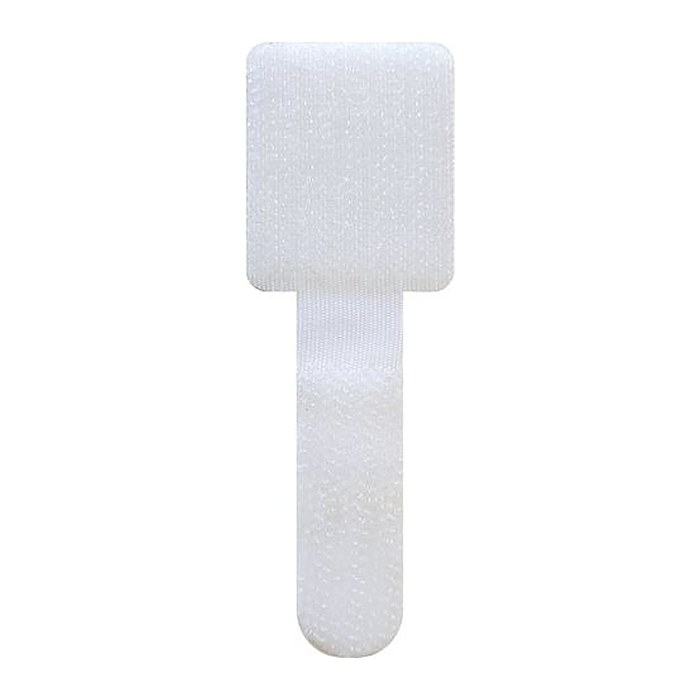 Schwaiger Klett-Wandclip 90 x 12 x 2mm Weiß 10 Stück