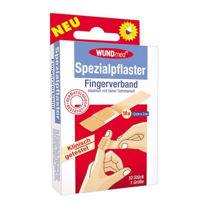 WUNDmed® Fingerpflaster 02-107 beige 2,0 x 12,0 cm, 10 St.