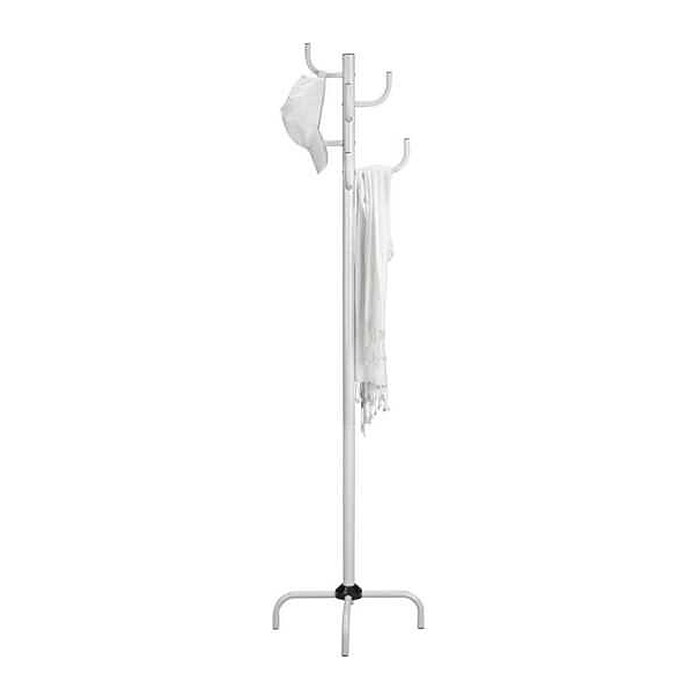 HAKU Möbel Kleiderständer 43099 weiß Metall 8 Haken 37,0 x 180,0 cm, 1 St.
