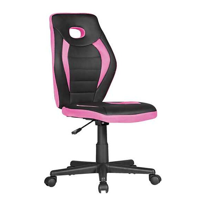 AMSTYLE Kinderdrehstuhl, SPM1.387 Stoff rosa, Gestell schwarz