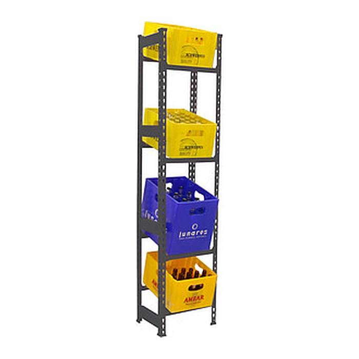Simonrack Getränkekistenregal SIMONBOTTLE 4 8425437129681 anthrazit 40,0 x 30,0 x 200,0 cm