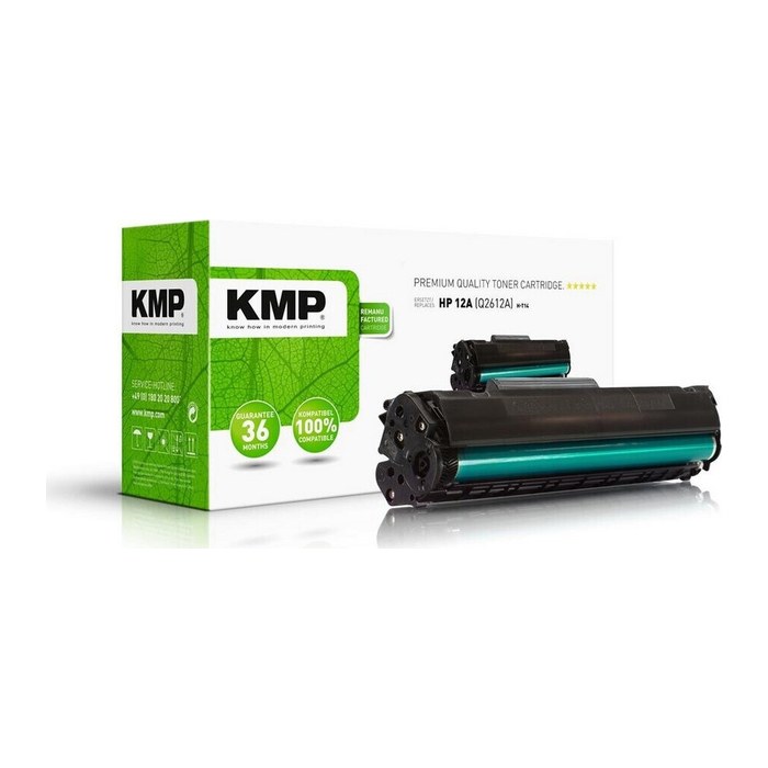 KMP H-T14 schwarz Toner kompatibel zu HP 12A; Canon 703(Q2612A; 7616A005)