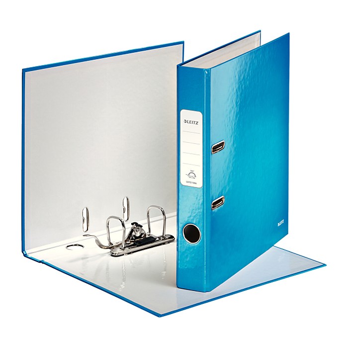 LEITZ Ordner blau Karton 5,0 cm DIN A4, 1 St.