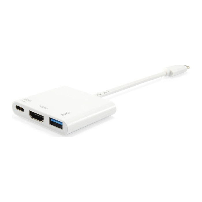Equip Dock 3-1 USB-C->HDMI,USB-A,60W USB-C 0.15m