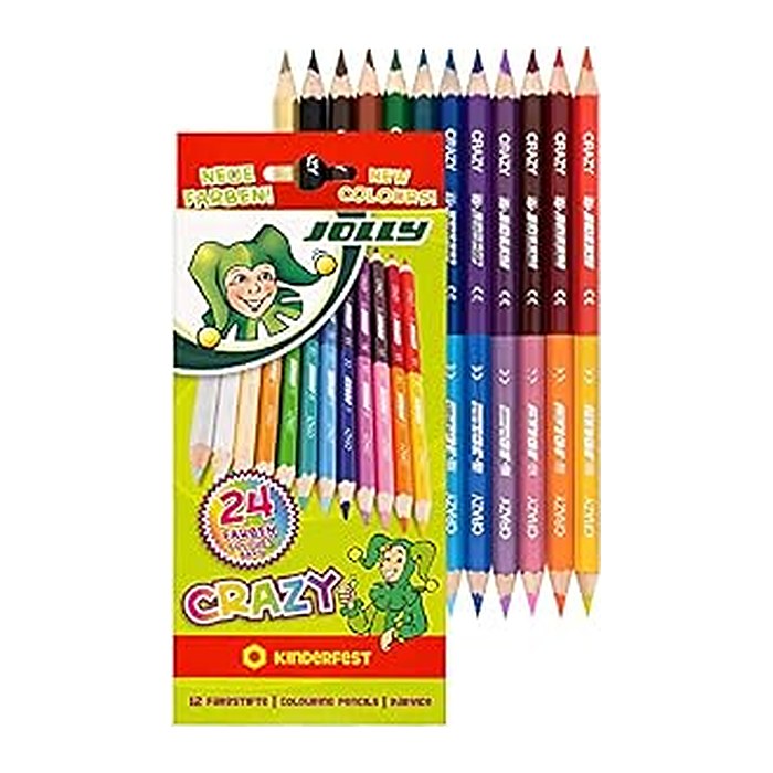 JOLLY Supersticks Crazy Buntstifte farbsortiert, 12 St.