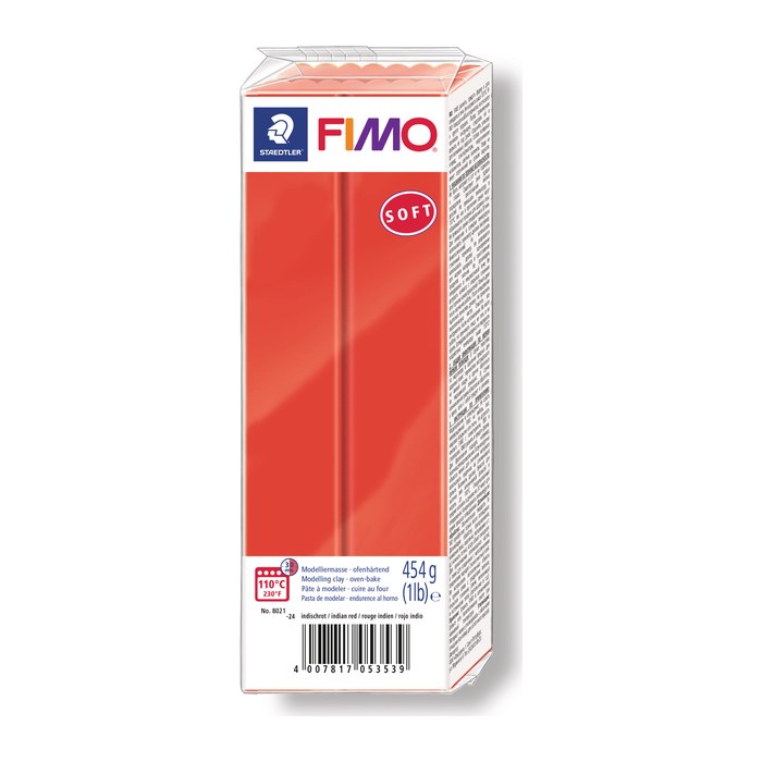 FIMO Mod.masse Fimo soft 454g indischrot