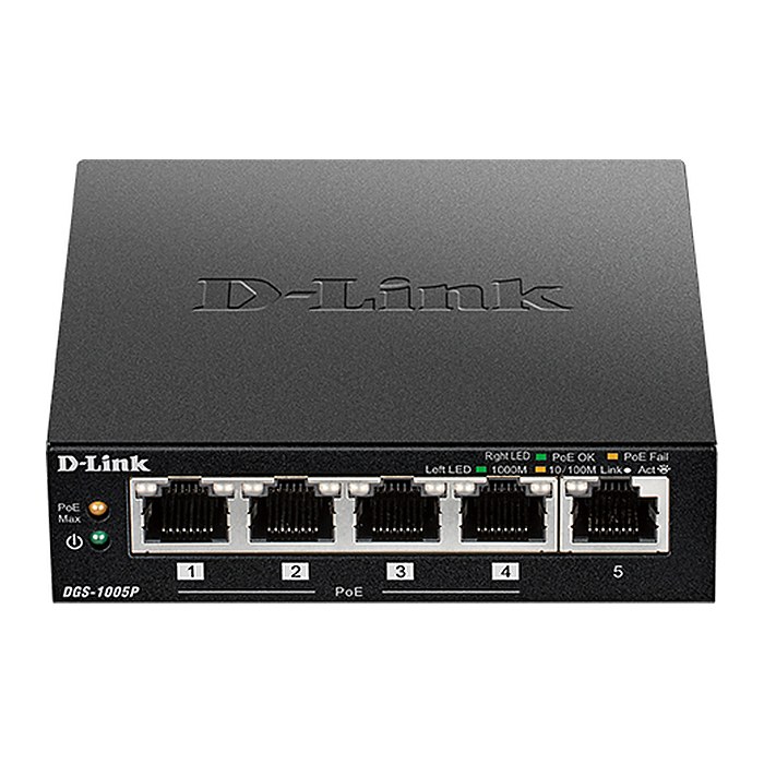 D-Link DGS-1005P Switch 5-fach