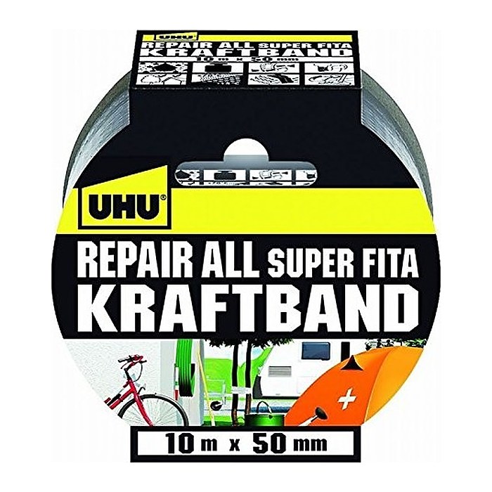 UHU Repair All Super Fita Gewebeband silber 50,0 mm x 10,0 m 1 St.
