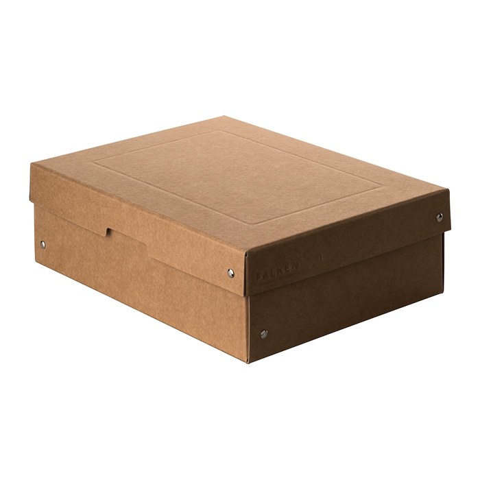 FALKEN PURE Aufbewahrungsbox 7,0 l braun 24,0 x 32,0 x 10,0 cm, 1 St.