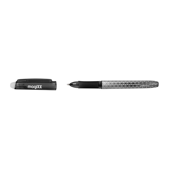 ONLINE® magiXX Classic Gelschreiber schwarz/silber 0,7 mm, Schreibfarbe: schwarz, 1 St.