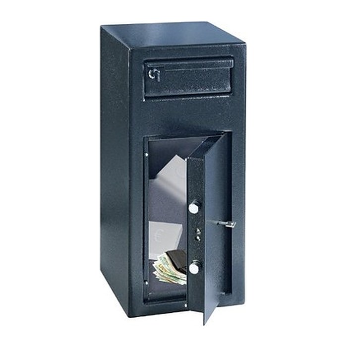 ROTTNER Einwurftresor CashMatic 1 schwarz 25,0 x 26,0 x 60,0 cm
