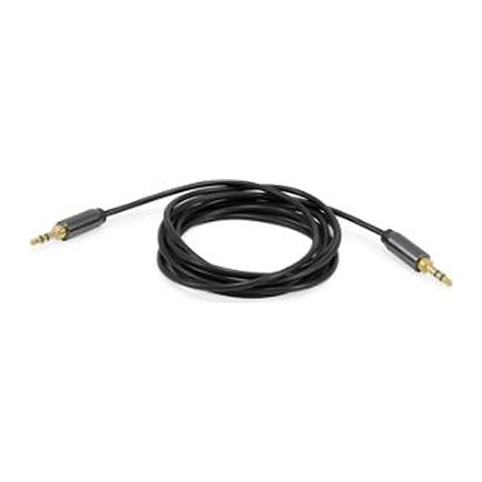 Equip Audiokabel 3.5mm->3.5mm St/St Metallst. 2.50m schwarz Polybeutel
