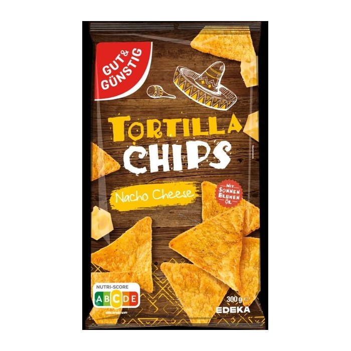 GUT&GÜNSTIG Tortilla Cheese Chips 300,0 g, 1 St.