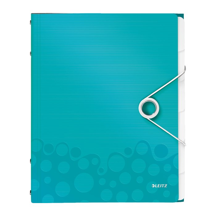 LEITZ Ordnungsmappe WOW 4633 6 Fächer blau, 1 St.