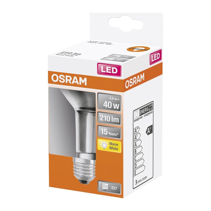OSRAM LED-Lampe STAR R63 40 E27 2,6 W klar, 1 St.