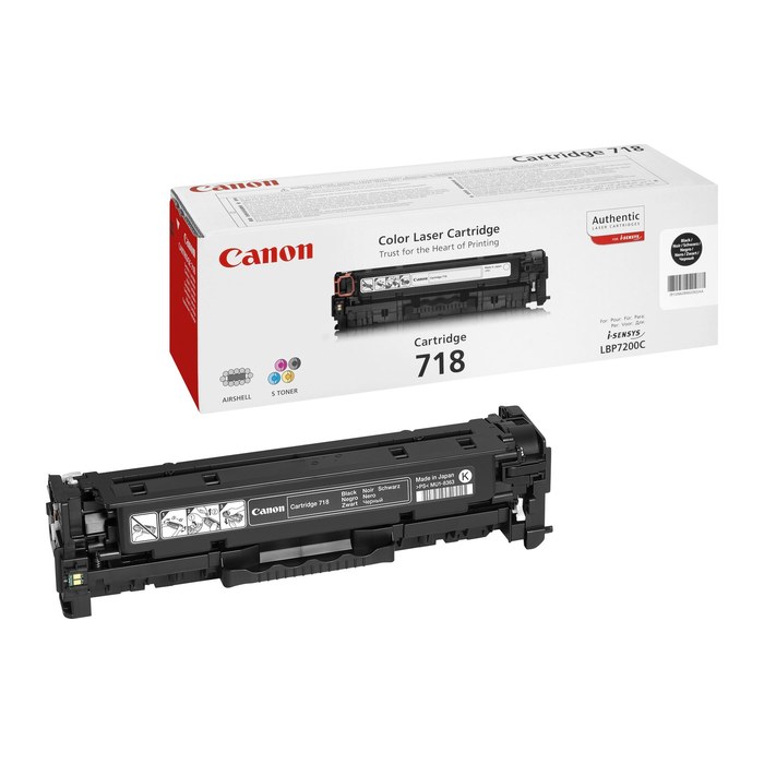 Canon 718 BK schwarz Toner