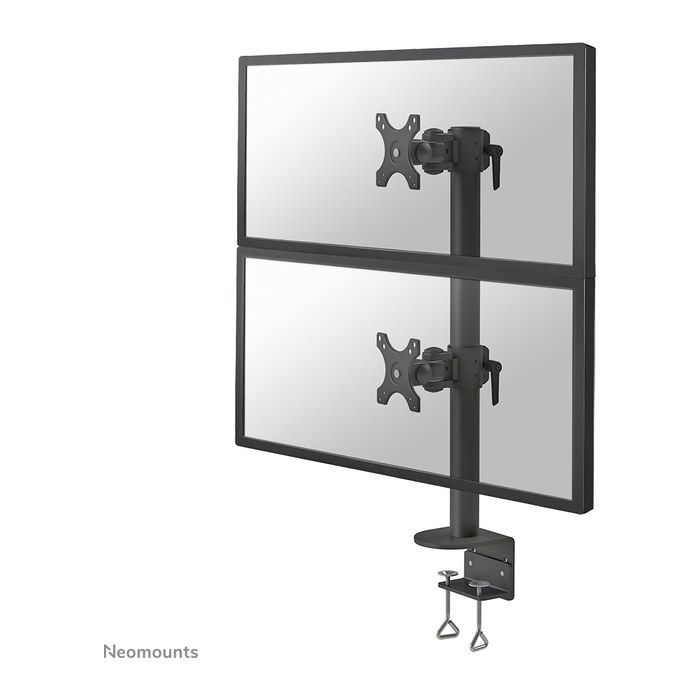 Neomounts Monitor-Halterung FPMA-D960DVBLACKPLUS schwarz für 2 Monitore, Tischklemme