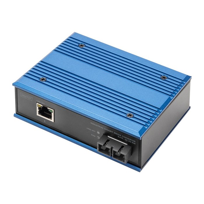 DIGITUS Gigabit Medienkonverter RJ45, SC 20 km