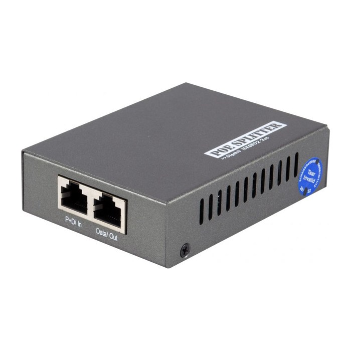 LevelOne PoE Gigabit Splitter RJ45 1Gbps <5W schwarz