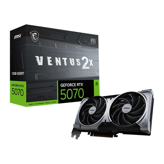 MSI RTX5070 Ventus 2X OC 12GB GDDR7 HDMI 3xDP