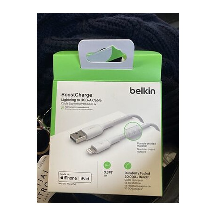 belkin USB 2.0 A/Lightning Kabel BoostCharge 1,0 m weiß, 1 St.