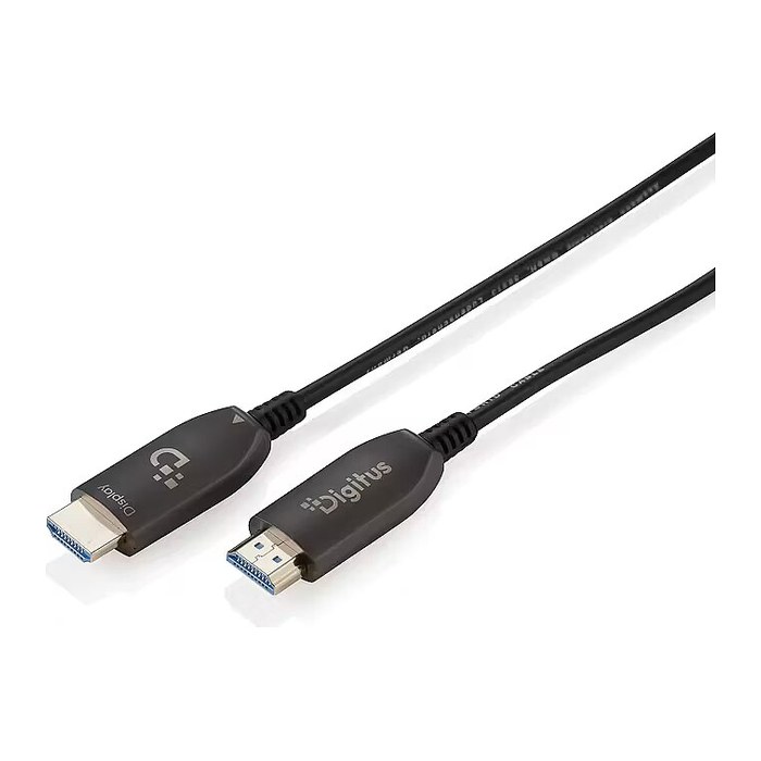 DIGITUS HDMI AOC Hybrid Glasfaserkabel UHD 8K 60m schwarz