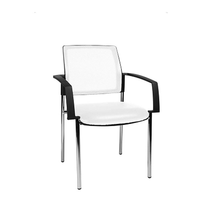 Topstar Besucherstühle BtoB 10 BB290A S03 weiß Stoff, 2 St.