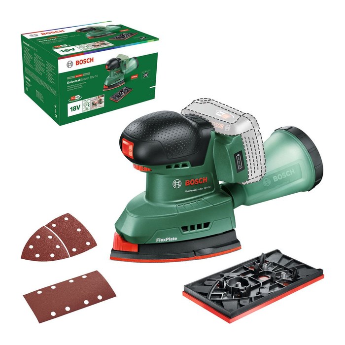 BOSCH Home & Garden UniversalSander 18V-10 Akku-Multischleifer  18,0 V, ohne Akku