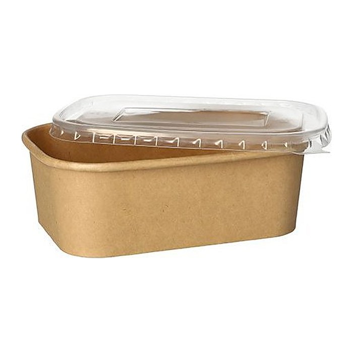 STARPAK Deckel für Feinkostbecher transparent 17,3 x 12,3 cm, 25 St.