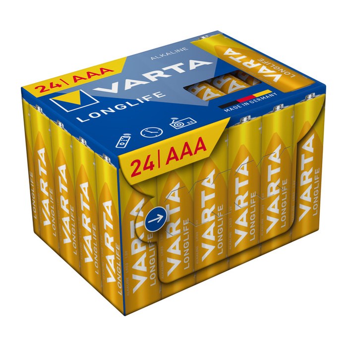 Varta Batterie LONGLIFE AAA Micro LR03 Box 24St.
