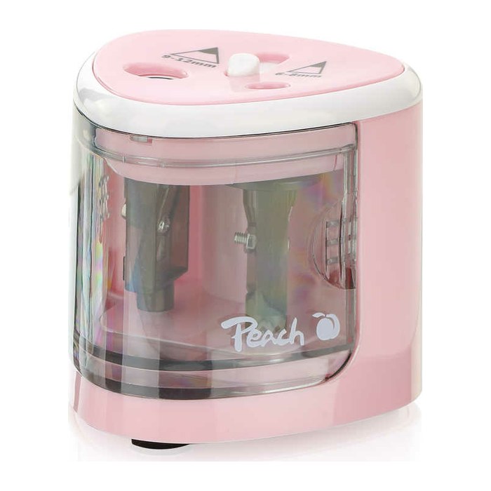 Peach Elektrischer Stiftspitzer PO102 universal pink