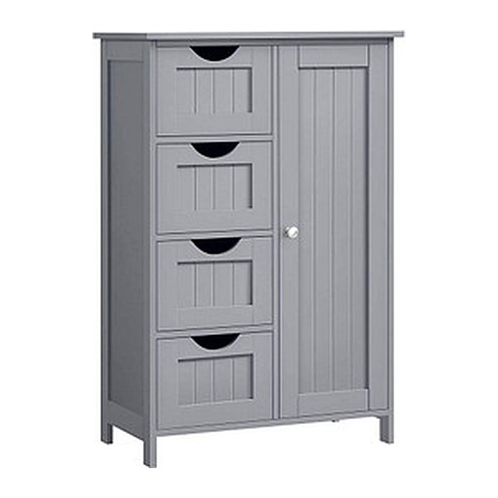 VASAGLE Badschrank grau 55,0 x 28,5 x 82,0 cm