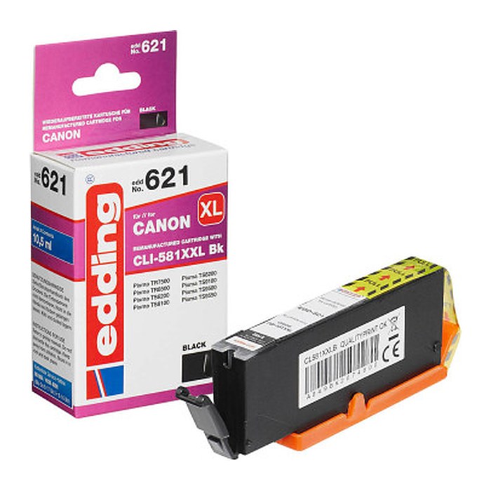 edding EDD-621 schwarz Druckerpatrone kompatibel zu Canon CLI-581XXL BK