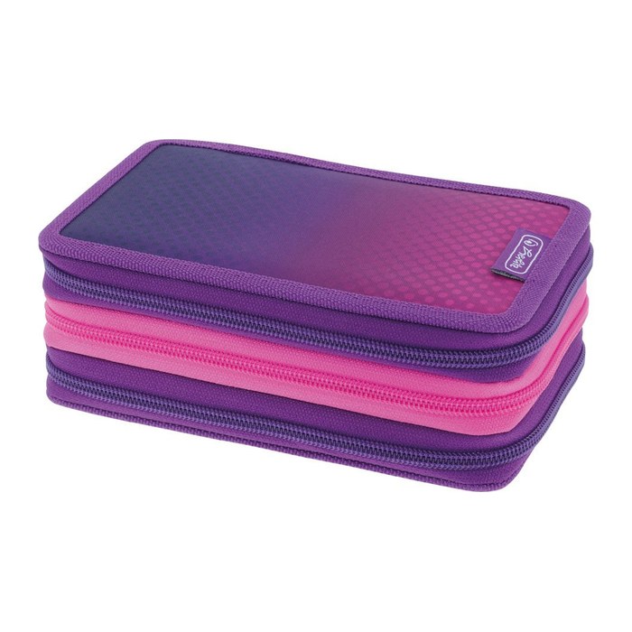herlitz Federmäppchen befüllt Dip Dye pink/purple 31-teilig, 19,3 x 7,0 cm